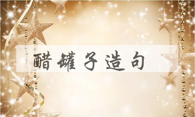 用醋罐子造句