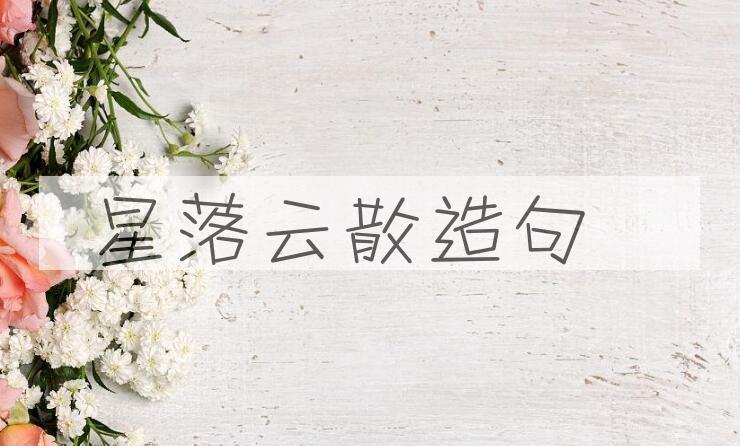 用星落云散造句