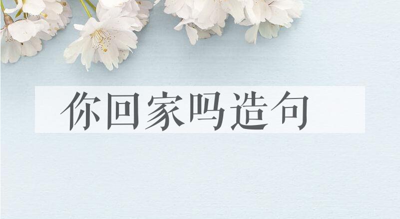 用你回家吗造句