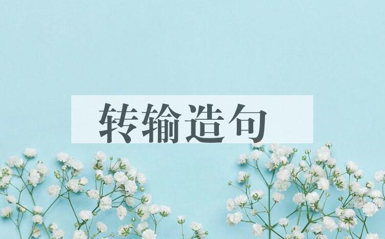 用转输造句