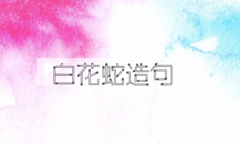 用白花蛇造句