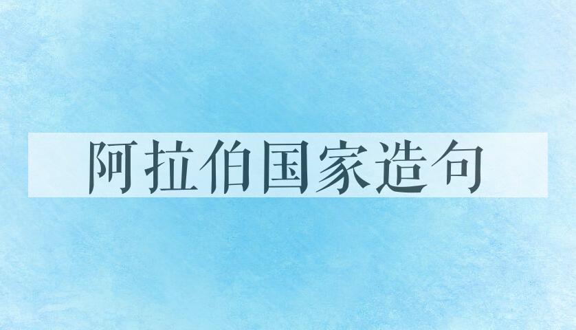用阿拉伯国家造句