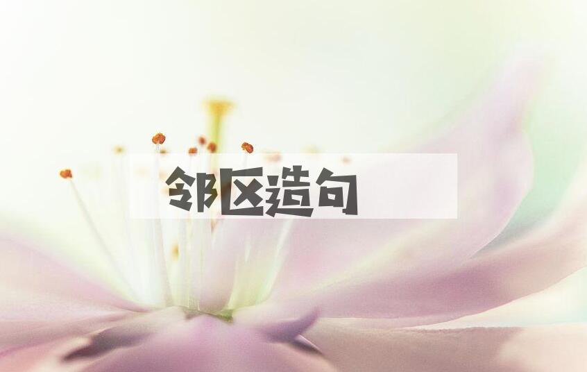 用邻区造句