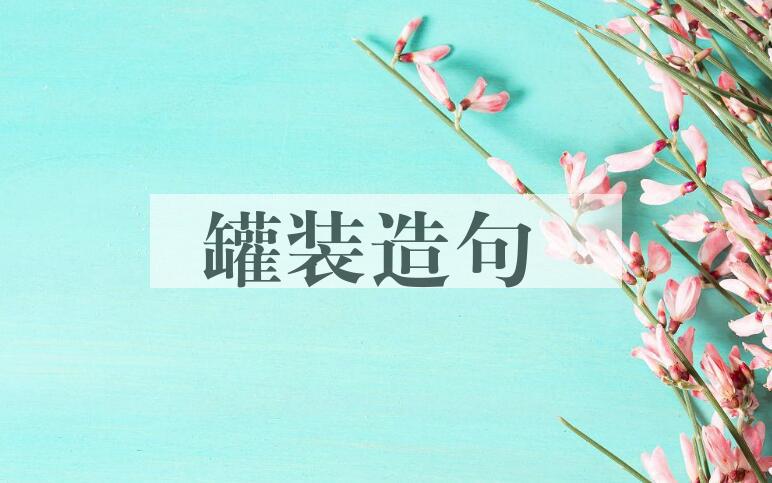 用罐装造句