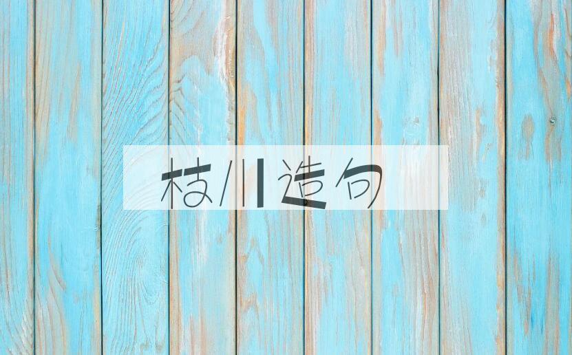 用枝川造句