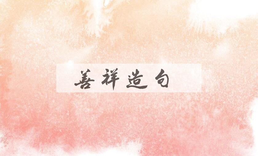 用善祥造句