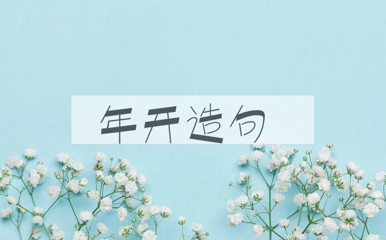 用年开造句