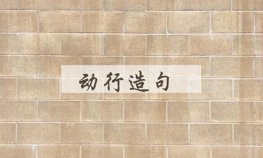 用动行造句