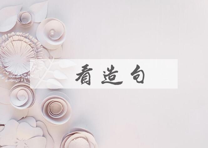 用觑看造句
