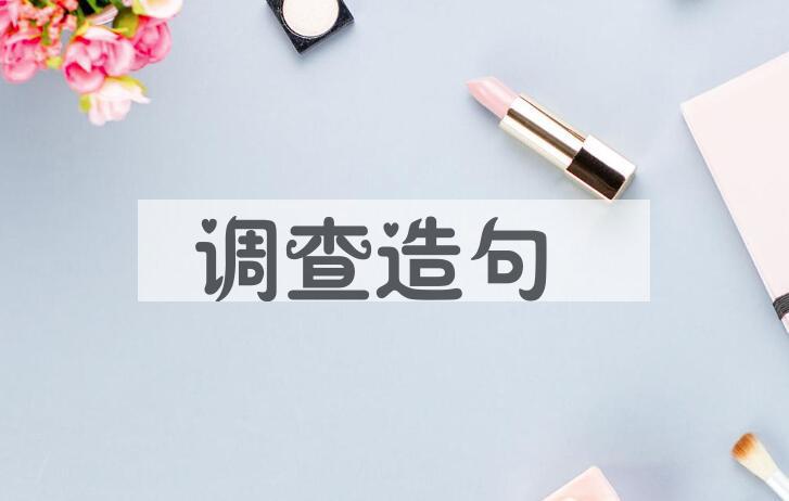 用调查造句