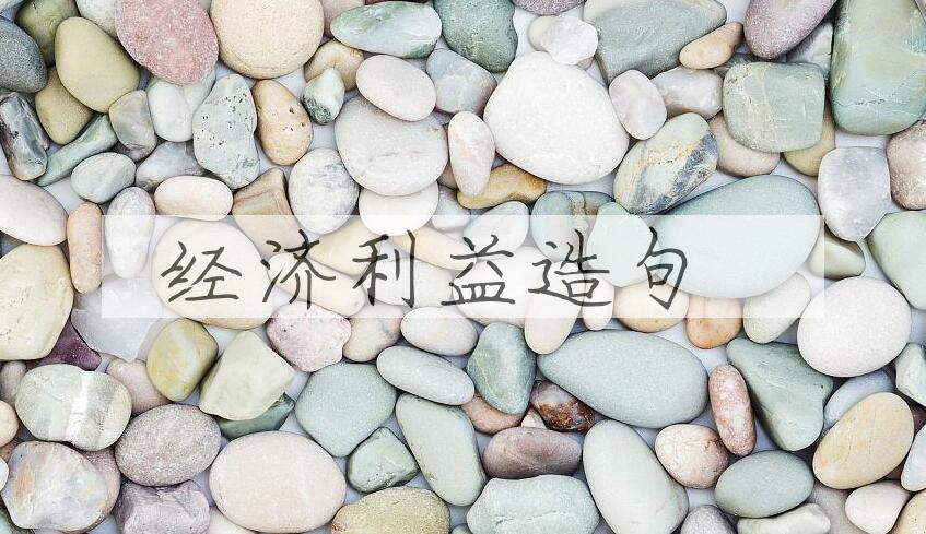 用经济利益造句