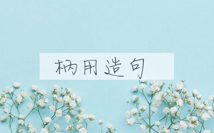 用柄用造句