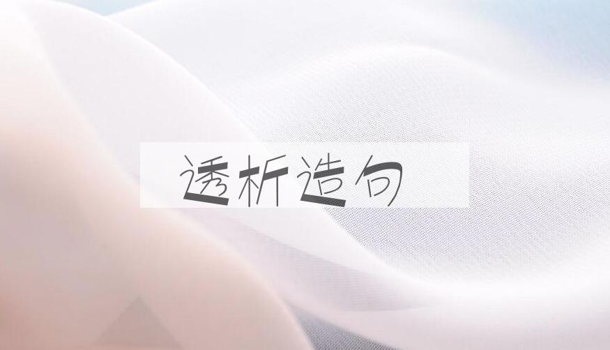 用透析造句