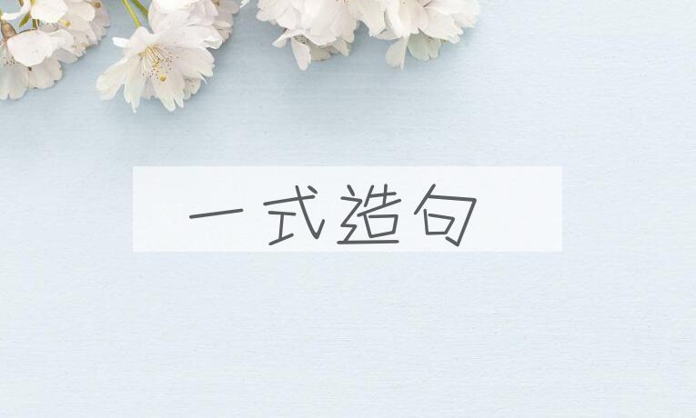 用一式造句