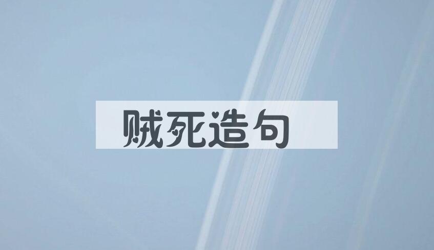 用贼死造句