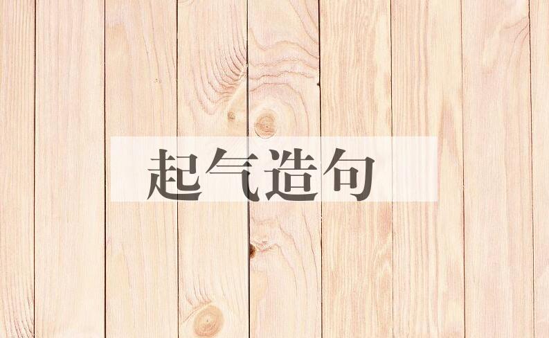 用起气造句