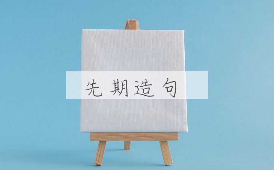 用先期造句