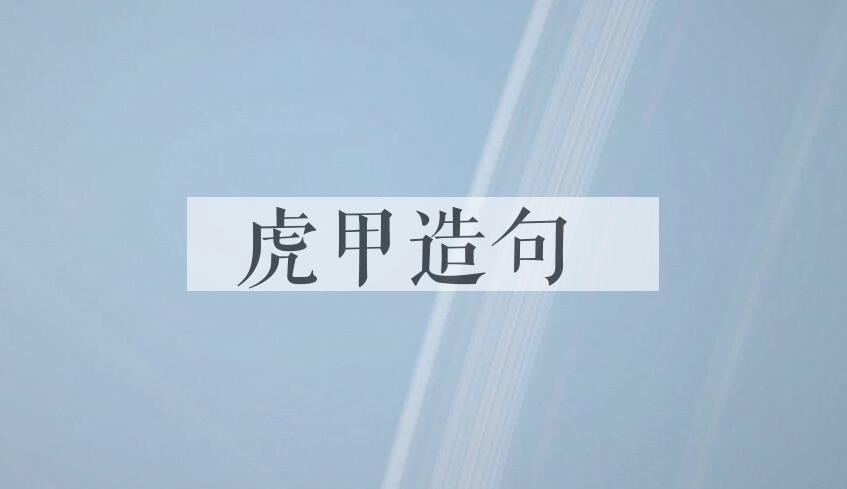 用虎甲造句