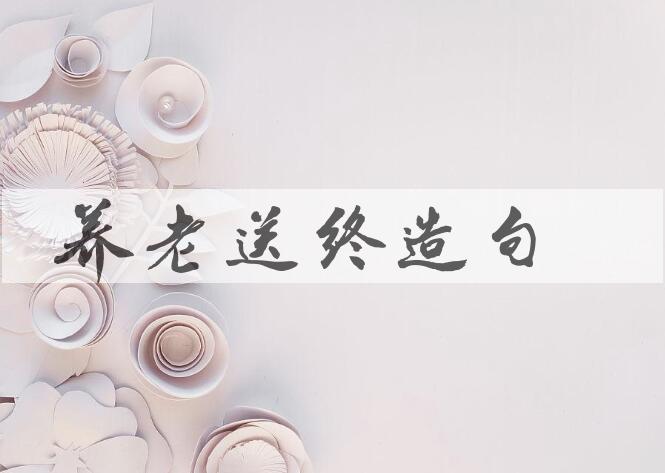 用养老送终造句