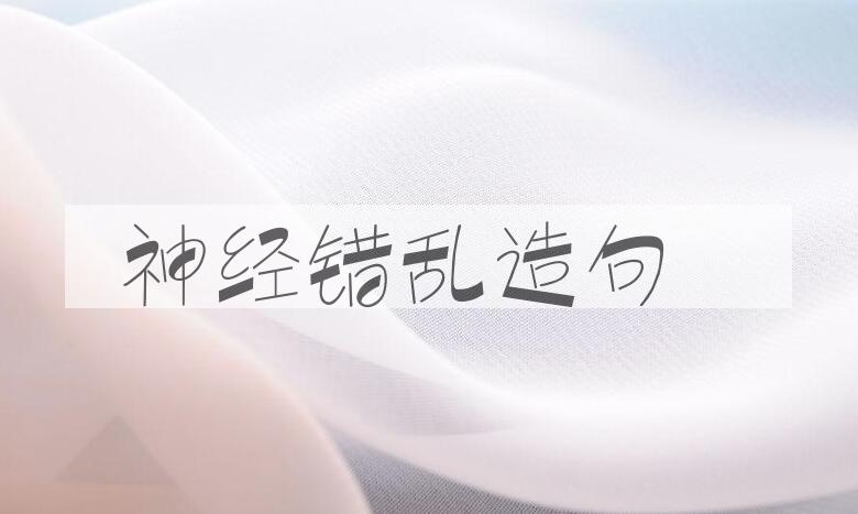 用神经错乱造句