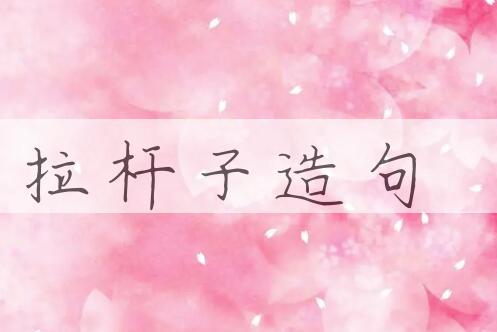 用拉杆子造句