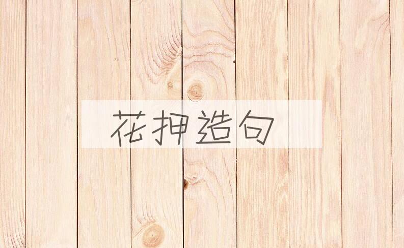 用花押造句