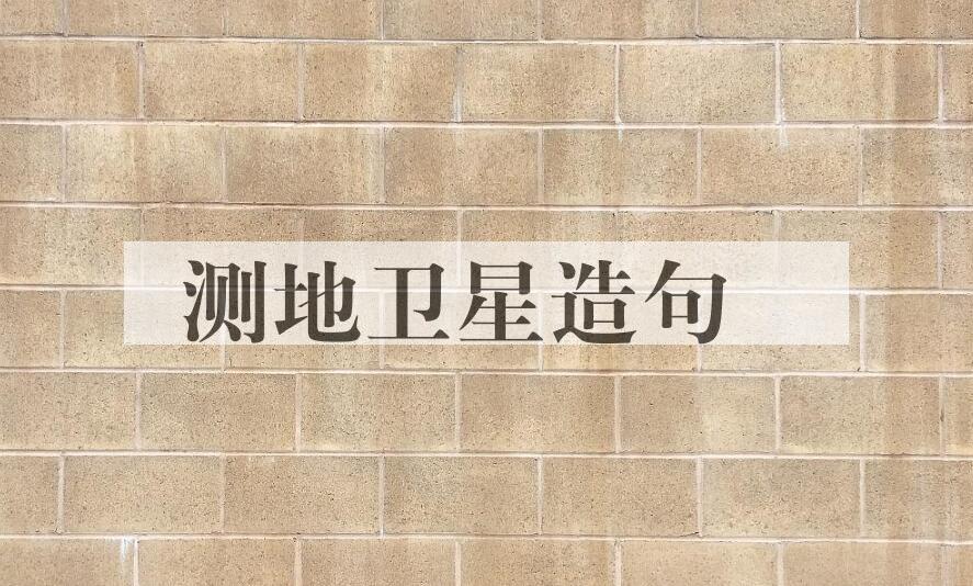 用测地卫星造句