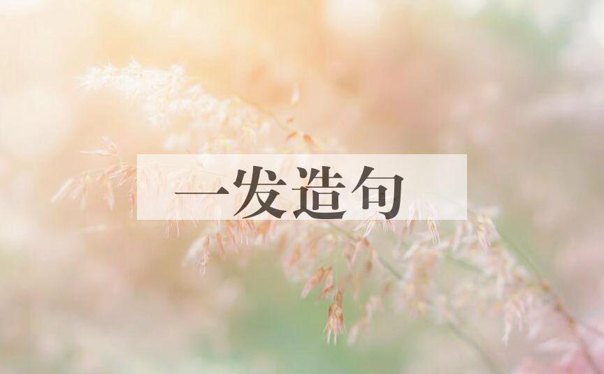 用一发造句