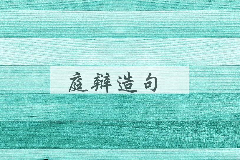 用庭辩造句