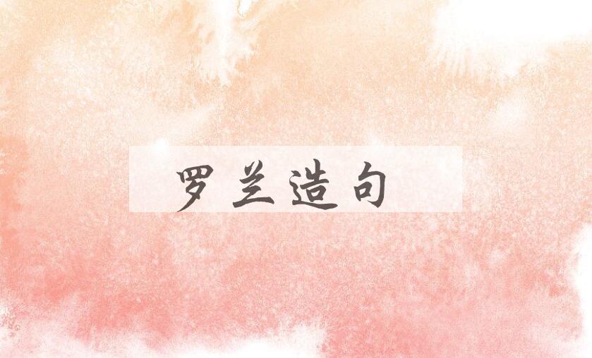 用罗兰造句