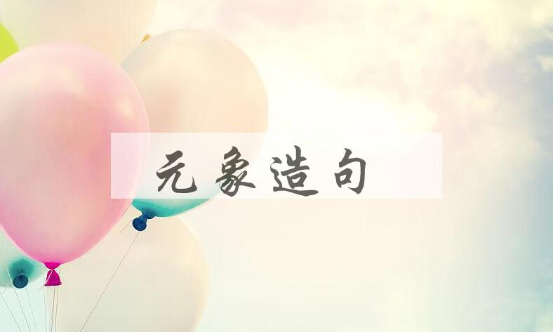 用元象造句