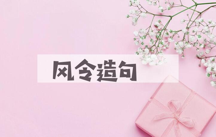用风令造句