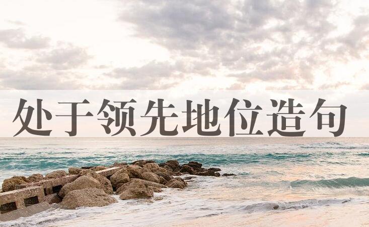 用处于领先地位造句