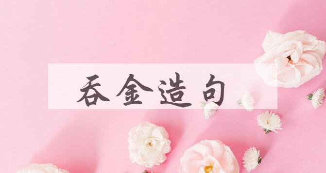 用吞金造句