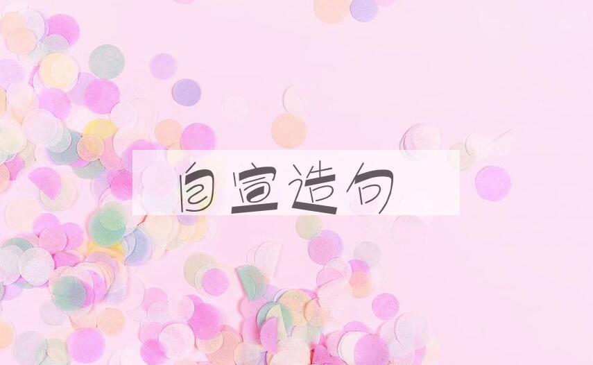 用自宣造句