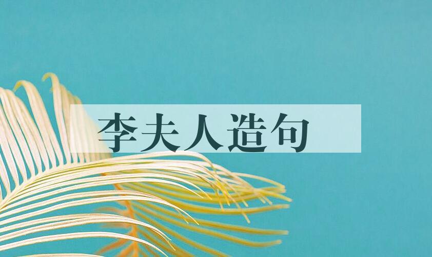 用李夫人造句