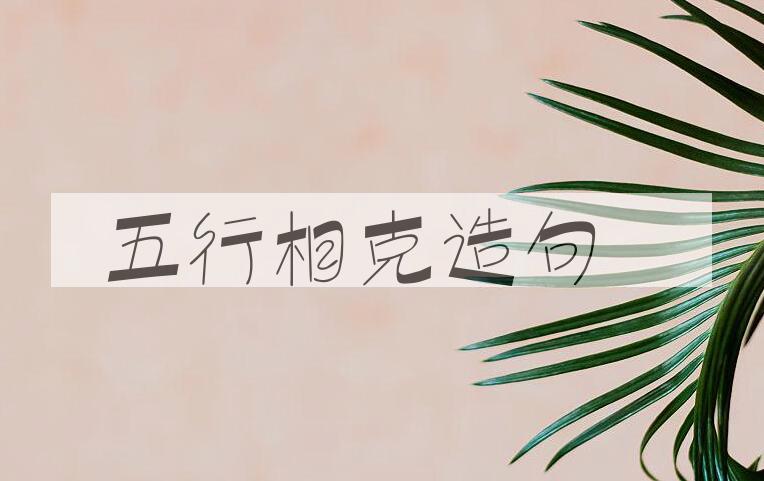 用五行相克造句