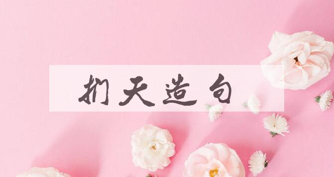 用扪天造句