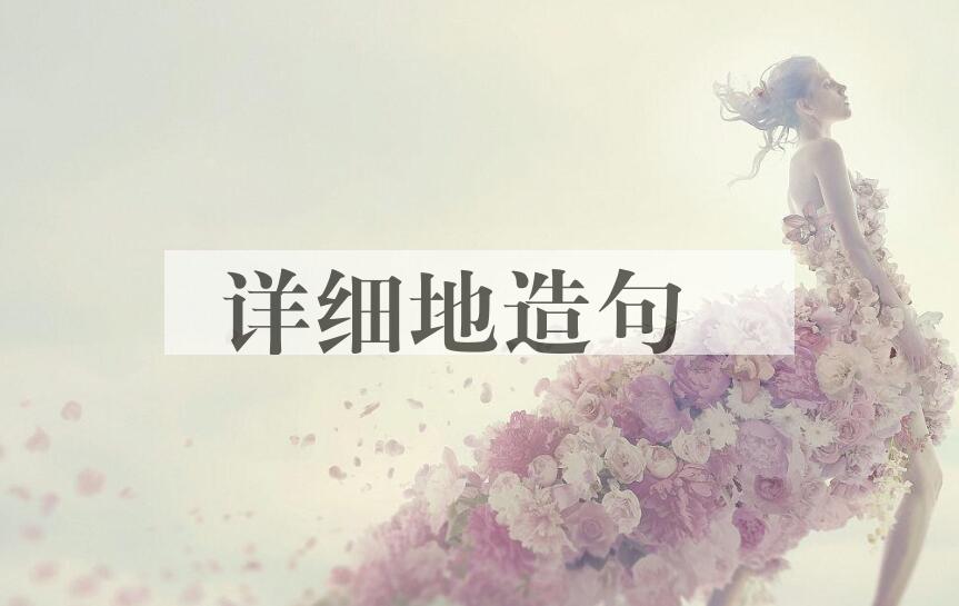 用详细地造句