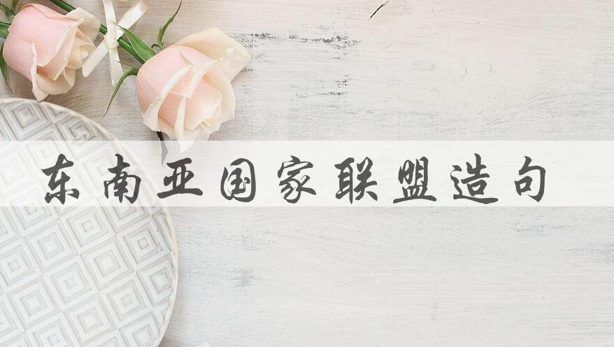 用东南亚国家联盟造句