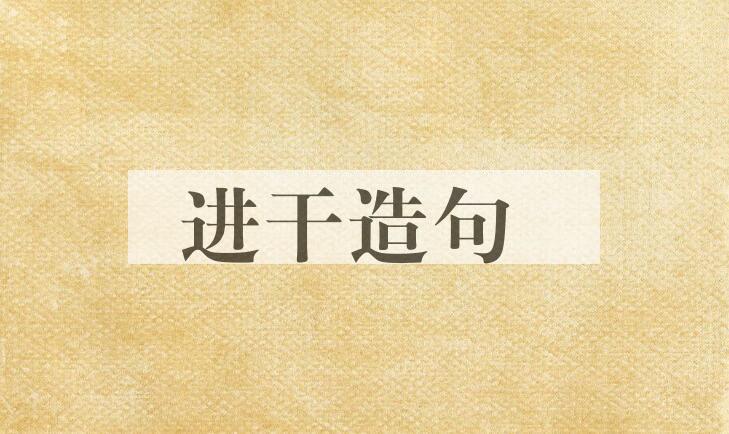 用进干造句