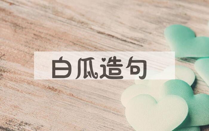 用白瓜造句