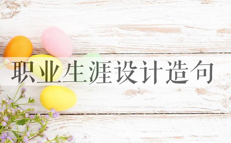 用职业生涯设计造句