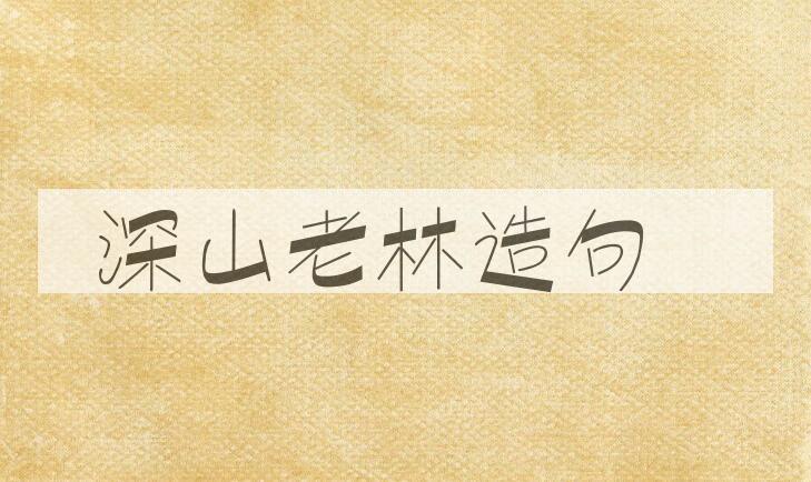 用深山老林造句