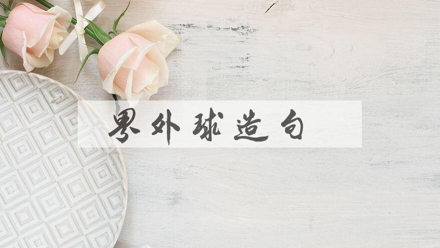 用界外球造句