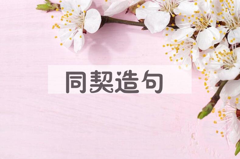 用同契造句