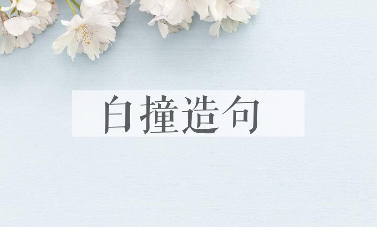 用白撞造句