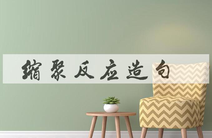 用缩聚反应造句
