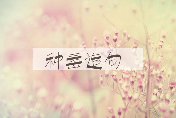 用种毒造句