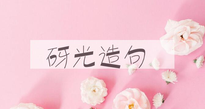 用砑光造句